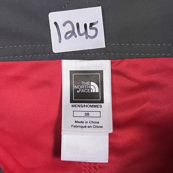 The North Face Board Shorts Swim Trunks Side Pocket Red and Black Men 38 - Picture 3 of 16